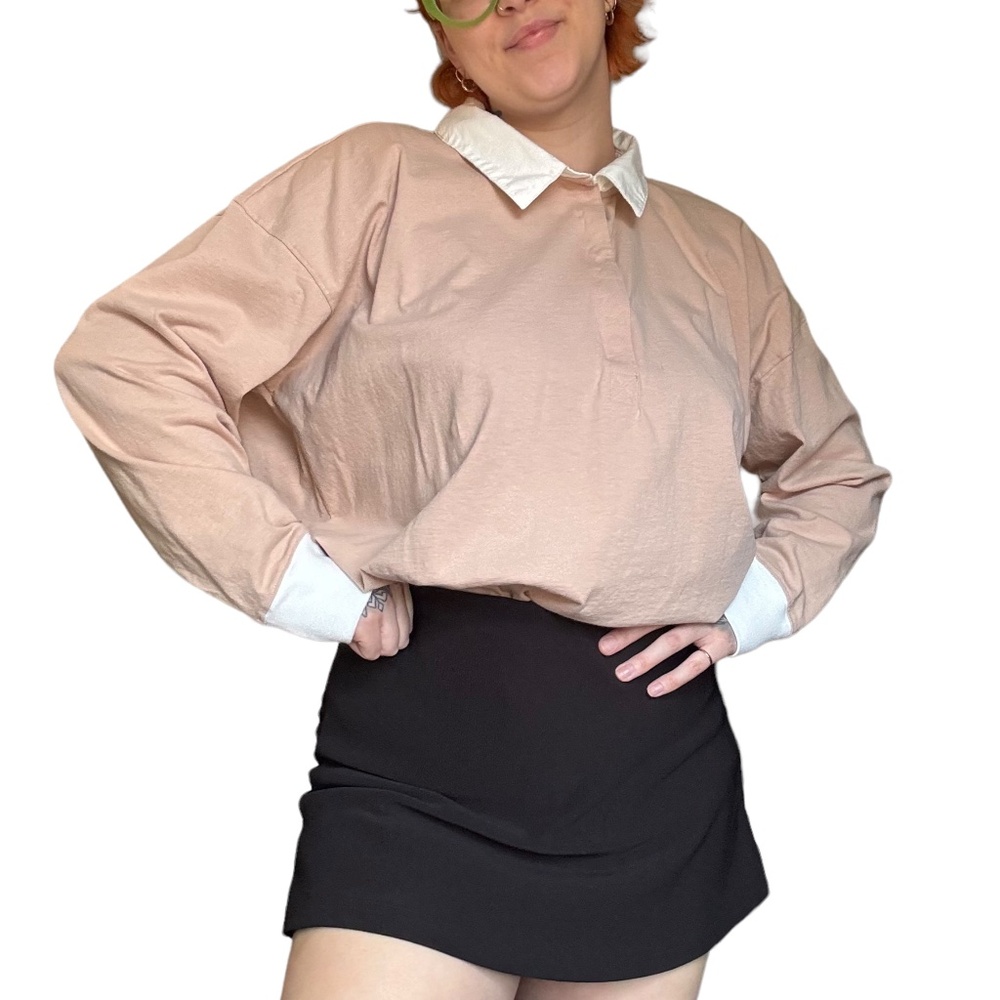 Aerie Long Sleeved Sweater with Collar